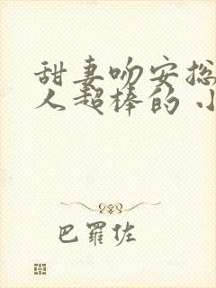 甜妻吻安总裁大人超棒的 小说
