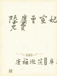 陆尘曹宣妃全文免费