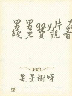 男男gay片在线免费观看