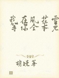 我在风花雪月里等你全本免费阅读