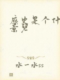 历史是个什么玩意儿封面