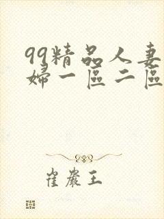 99精品人妻少妇一区二区