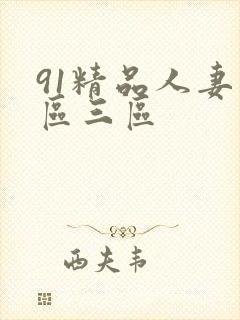 91精品人妻二区三区