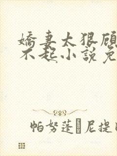 娇妻太狠顾少惹不起小说免费阅读封面