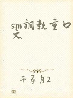 sm调教重口h文