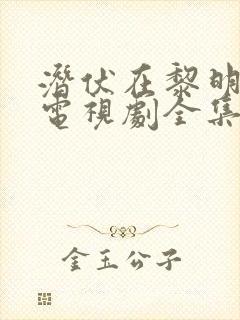 潜伏在黎明之前电视剧全集免费观看