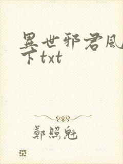 异世邪君风凌天下txt