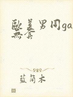 欧美男同gay无套