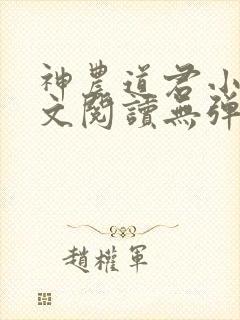 神农道君小说全文阅读无弹窗