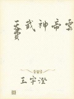 天武神帝云尘免费封面