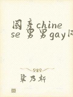 国产chinese 男男gay网站