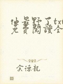 他最野了txt免费阅读全文封面