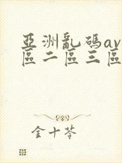 亚洲乱码av一区二区三区