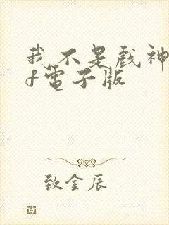 我不是戏神pdf电子版封面