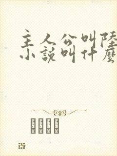 主人公叫陆羽的小说叫什么名字