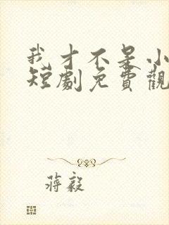 我才不是小可怜短剧免费观看全集