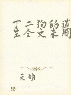 丁二狗的逍遥人生全文未删减封面