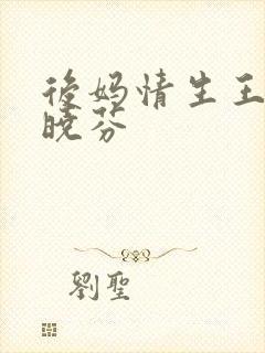 后妈情生王磊杨晓芬封面