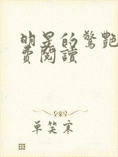 明星的惊艳史免费阅读封面