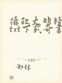 摄政大明精校版txt下载奇书
