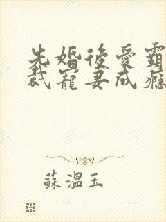 先婚后爱霸道总裁宠妻成瘾封面