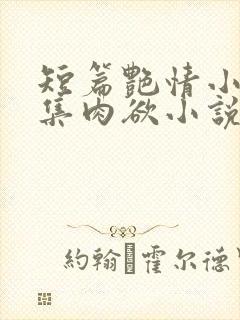 短篇艳情小说合集肉欲小说