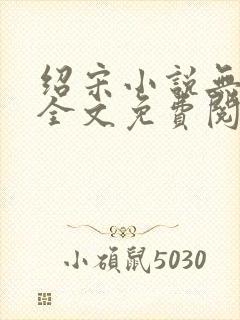 绍宋小说无弹窗全文免费阅读