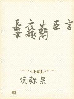 长夜火臣言po笔趣阁封面