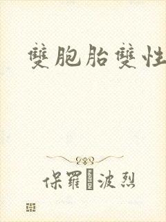 双胞胎双性封面