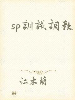 sp训诫调教文封面