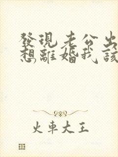 发现老公出轨我想离婚我该怎么办
