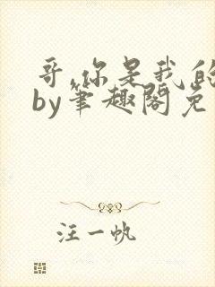 哥,你是我的了by笔趣阁免费阅读在线
