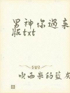 男神你过来完整版txt
