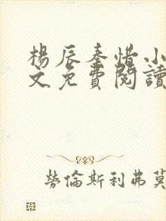 杨辰秦惜小说全文免费阅读最新