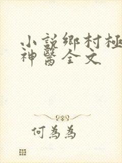小说乡村极品小神医全文
