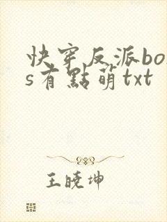 快穿反派boss有点萌txt