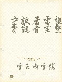 守诚者电视剧免费观看完整版高清