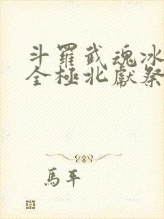 斗罗武魂冰神剑全极北献祭封面