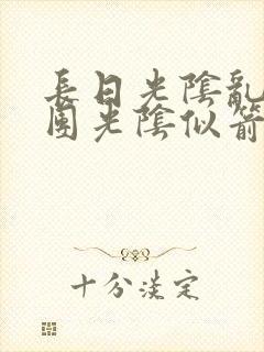 长日光阴乱作一团光阴似箭眇眇