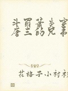 斗罗萧炎穿越成唐三的兄弟