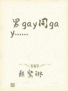 男gay同gay......