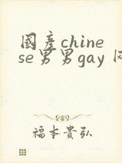 国产chinese男男gay 网站