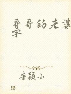 哥哥的老婆3中字