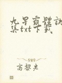 九星霸体诀 全集txt下载