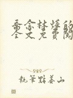 乔念林烨的小说全文免费阅读无弹窗