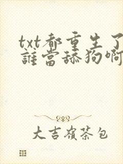 txt都重生了谁当舔狗啊下载