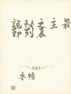 诡秘之主最新章节列表