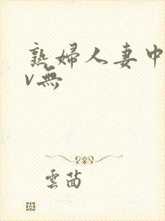 熟妇人妻中文av无
