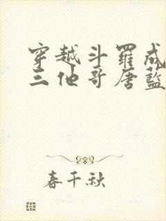 穿越斗罗成为唐三他哥唐蓝