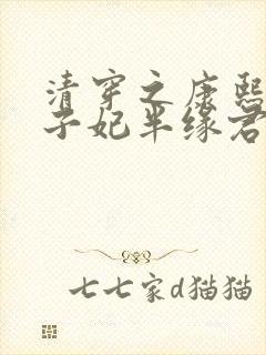 清穿之康熙与太子妃半缘君封面